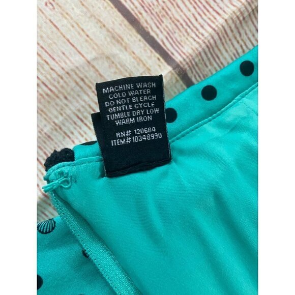 Disney Hot Topic Women's The Little Mermaid Shell Dot Print Dress - 20 - Picture 16 of 16